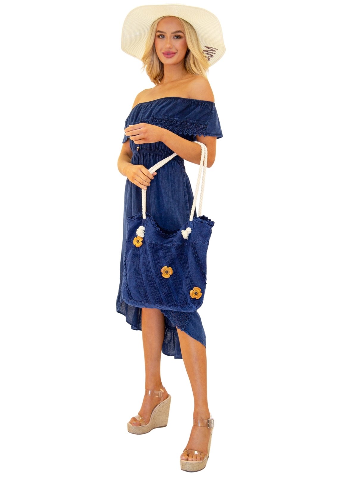 'Millie' Cotton Bag ACCESSORIES for women resort wear - Seaspice Resort Wear
