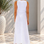 'Mischa' Double Split Cover-Up White WOMEN'S COVER UP for women resort wear - Seaspice Resort Wear