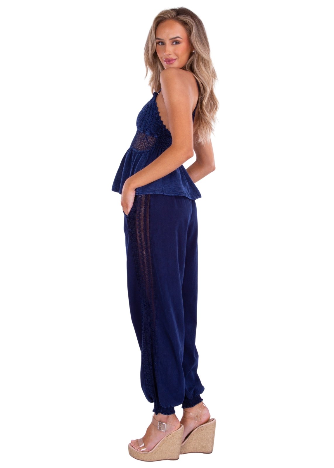 'Mona' Crochet Cut Out Top WOMEN'S TOP for women resort wear - Seaspice Resort Wear