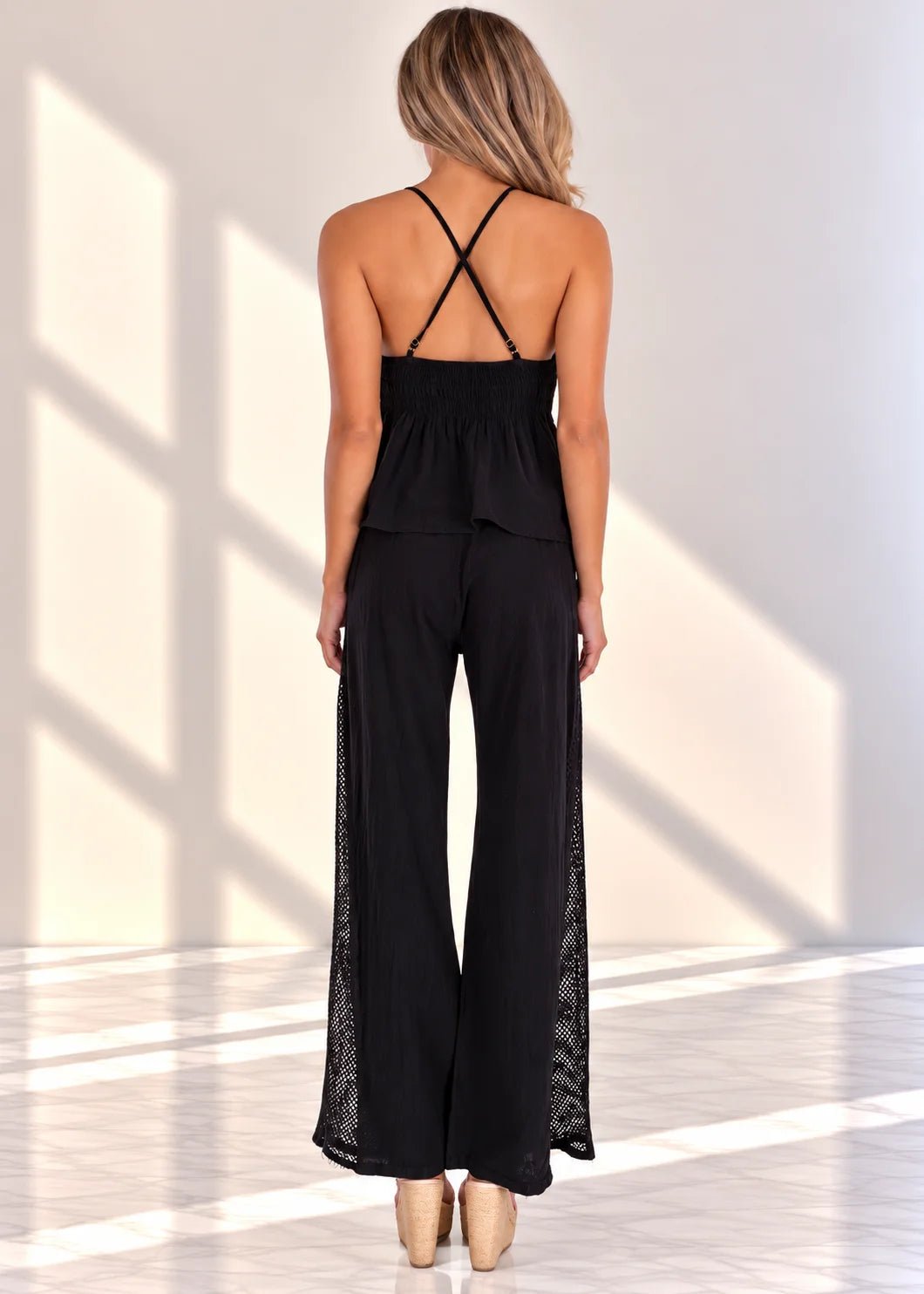 'Mona' Crochet Cut Out Top WOMEN'S TOP for women resort wear - Seaspice Resort Wear