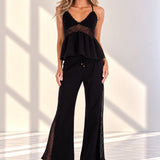 'Mona' Crochet Cut Out Top WOMEN'S TOP for women resort wear - Seaspice Resort Wear