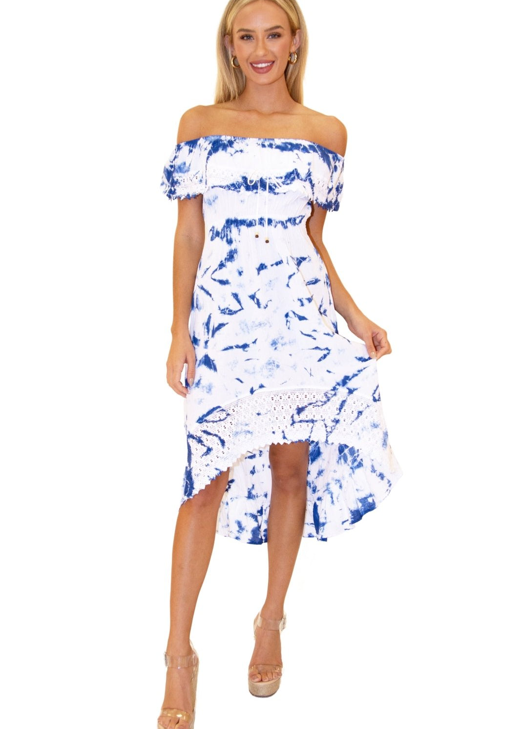 'Olivia' High Low Midi Dress