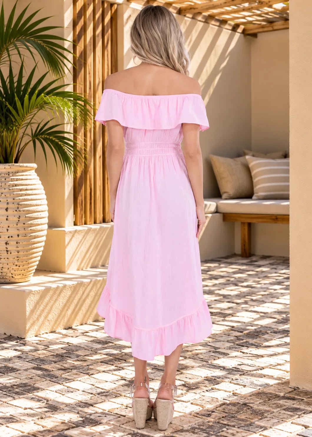 'Olivia' High Low Midi Dress WOMEN'S DRESS for women resort wear - Seaspice Resort Wear