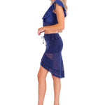 'Rachel' Crochet Hem Ruffle Top WOMEN'S TOP for women resort wear - Seaspice Resort Wear