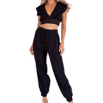 'Rachel' Crochet Hem Ruffle Top WOMEN'S TOP for women resort wear - Seaspice Resort Wear