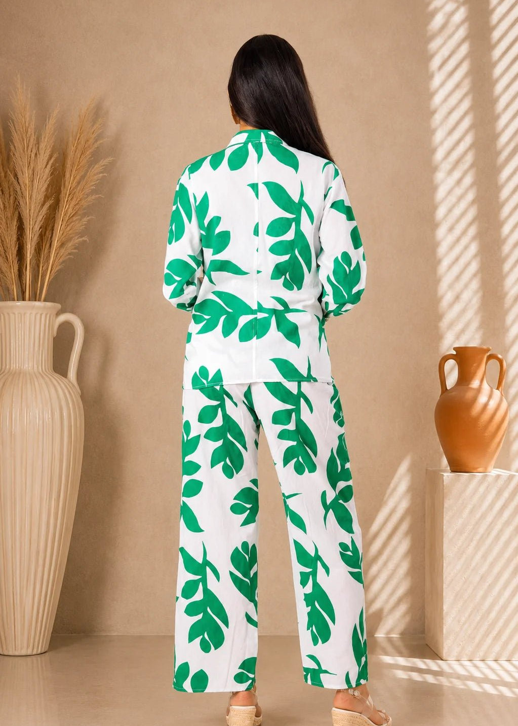 'Regina' Print Long Cotton Jacket WOMEN'S JACKET for women resort wear - Seaspice Resort Wear