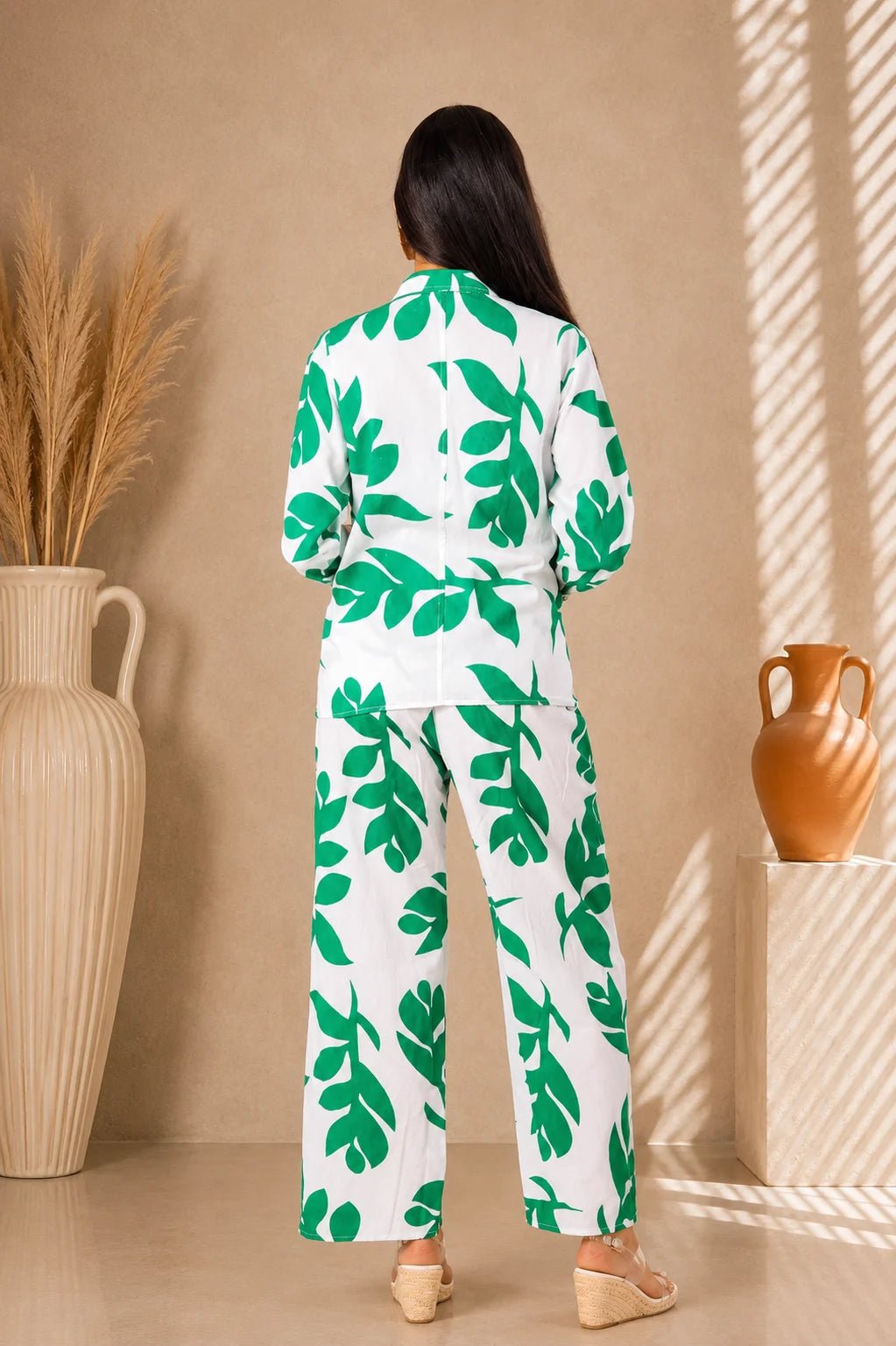'Regina' Print Long Cotton Jacket WOMEN'S JACKET for women resort wear - Seaspice Resort Wear