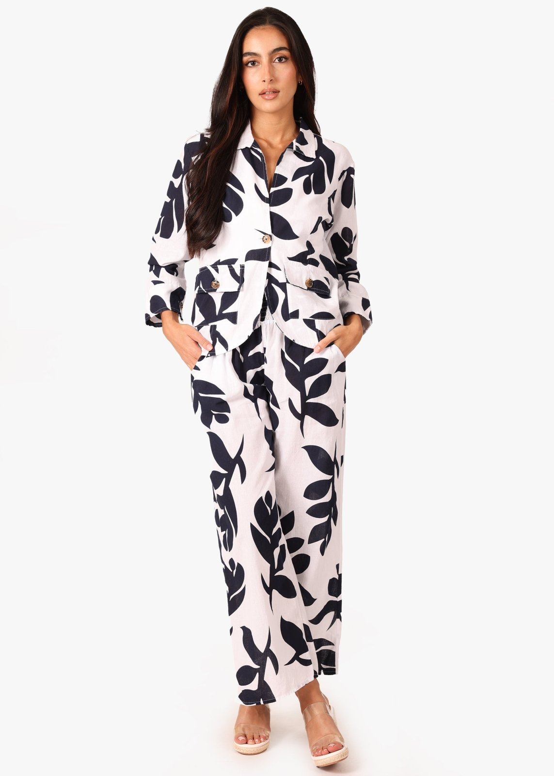 'Regina' Print Long Cotton Jacket WOMEN'S JACKET for women resort wear - Seaspice Resort Wear