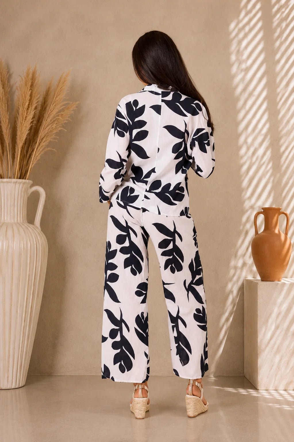 'Regina' Print Long Cotton Jacket WOMEN'S JACKET for women resort wear - Seaspice Resort Wear