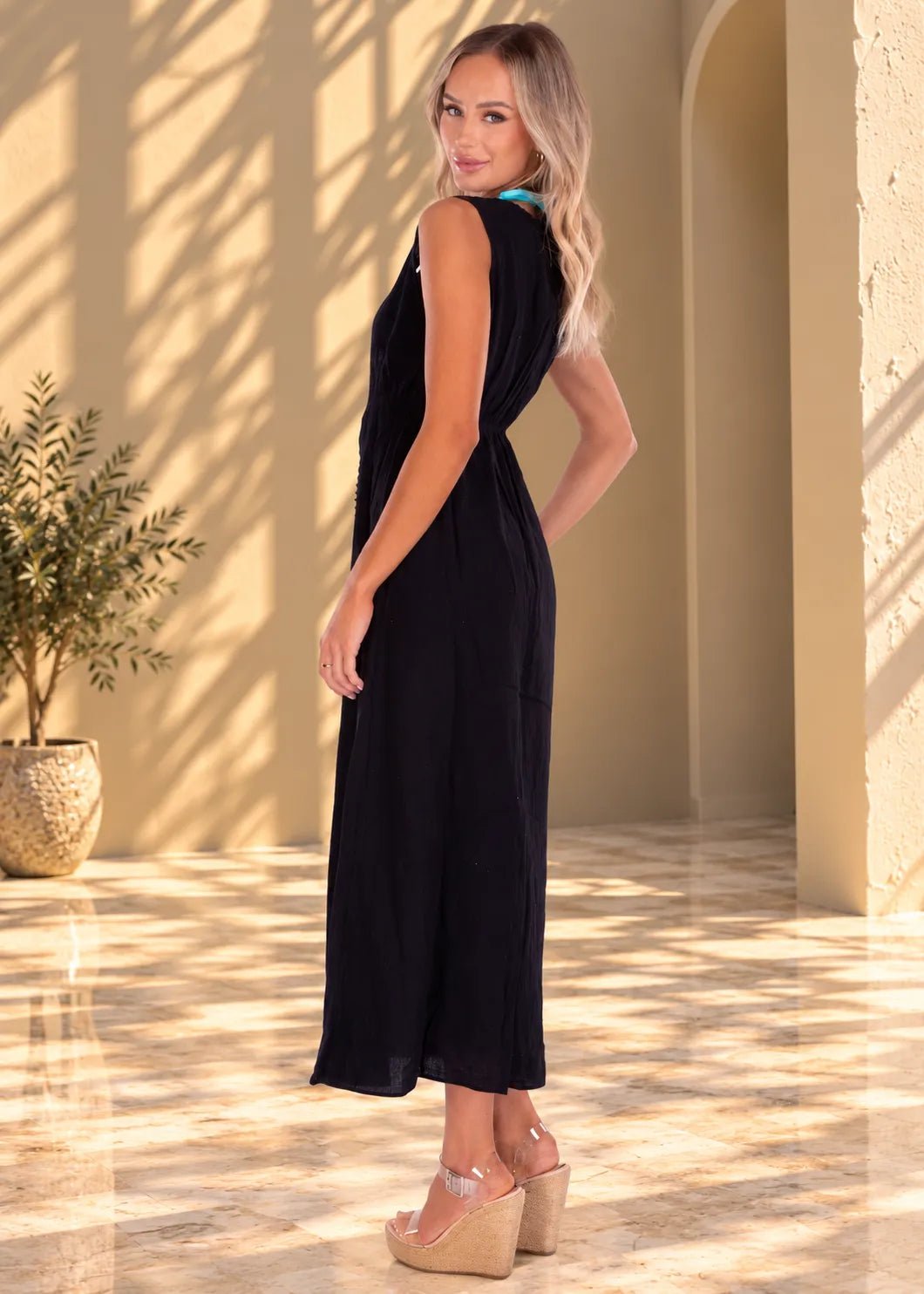 'Roberta' Tie-Front Cover-Up WOMEN'S COVER UP for women resort wear - Seaspice Resort Wear
