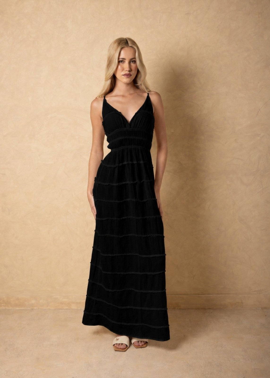 Rosalie' Tiered Maxi Dress
