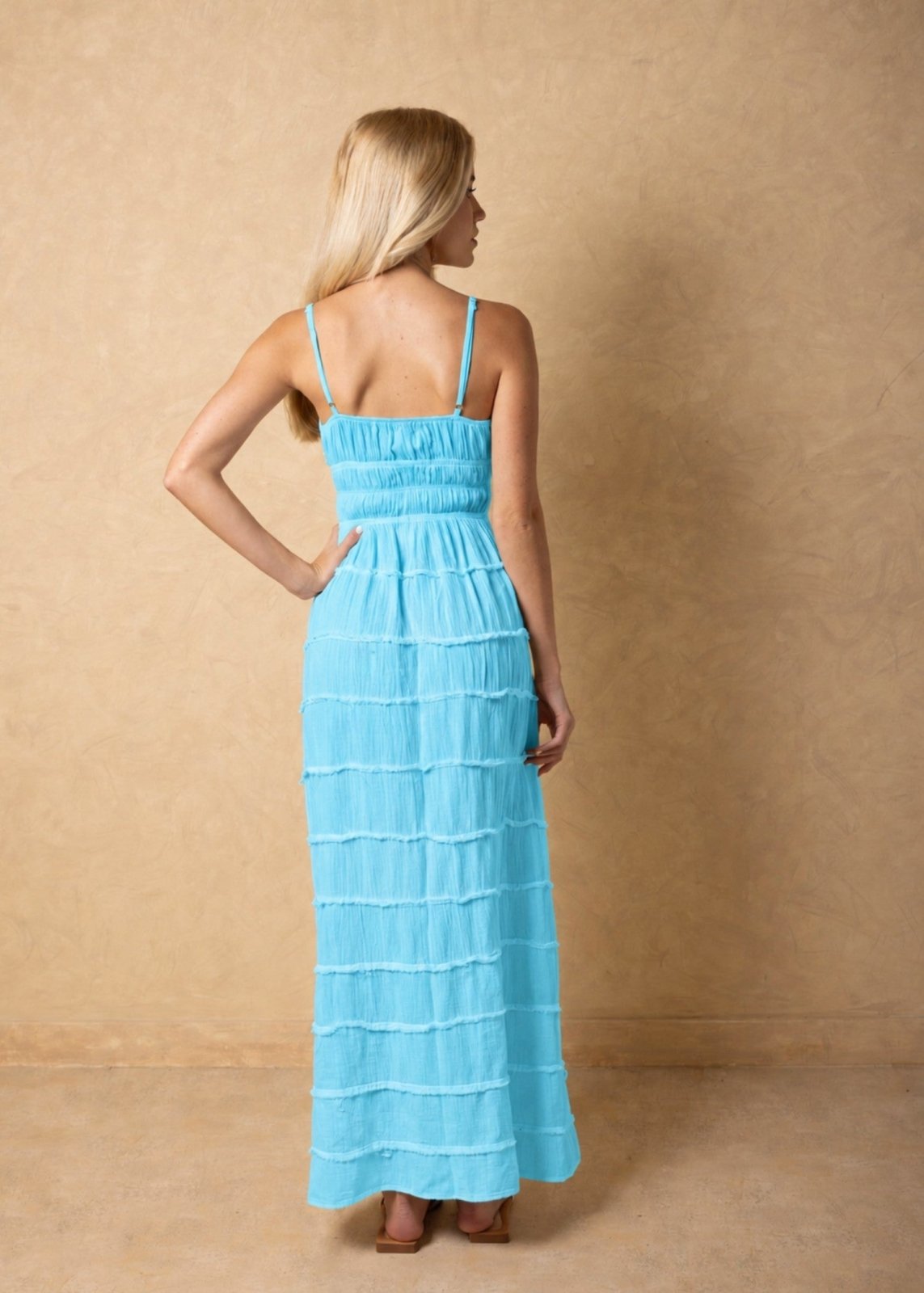 'Rosalie' Tiered Maxi Dress WOMEN'S DRESS for women resort wear - Seaspice Resort Wear