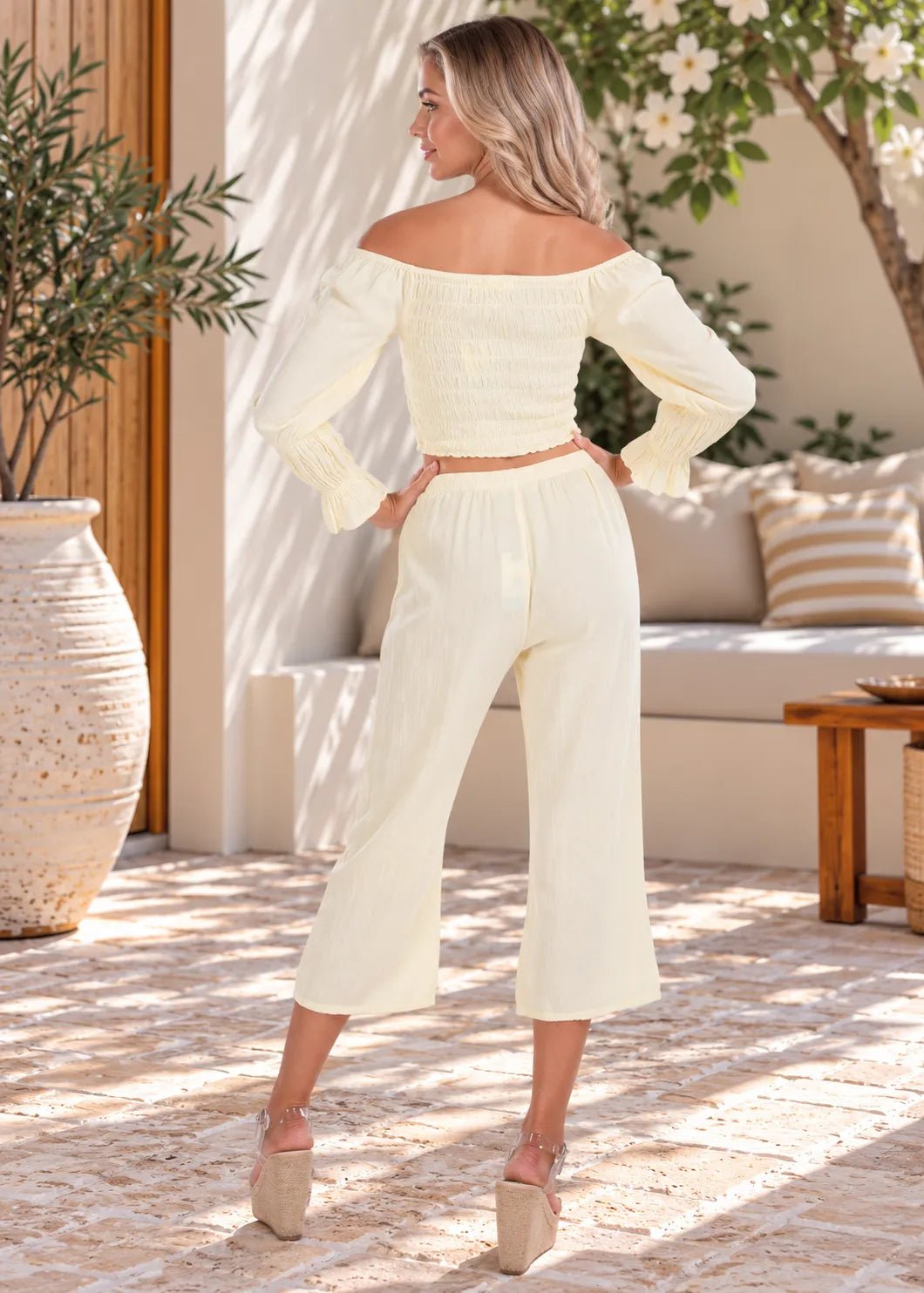 'Roxy' Flare Capris WOMEN'S PANTS for women resort wear - Seaspice Resort Wear