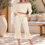 'Roxy' Flare Capris WOMEN'S PANTS for women resort wear - Seaspice Resort Wear
