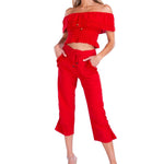 'Ruby' Fringe Pocket Capris WOMEN'S PANTS for women resort wear - Seaspice Resort Wear