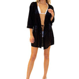 'Sandy' Crochet Kimono Cover - Up WOMEN'S COVER UP for women resort wear - Seaspice Resort Wear
