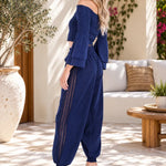 'Scarlett' Side Crochet Joggers WOMEN'S PANTS for women resort wear - Seaspice Resort Wear