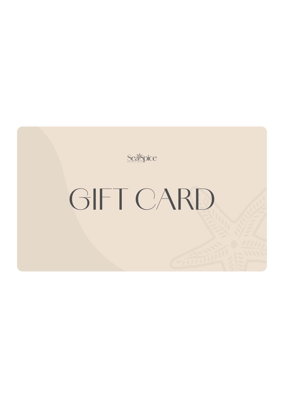 Seaspice Resort Wear Gift Card Gift Cards for women resort wear - Seaspice Resort Wear