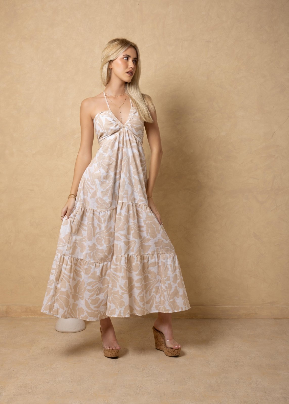 'Selene' Tiered Print Maxi Dress WOMEN'S DRESS for women resort wear - Seaspice Resort Wear