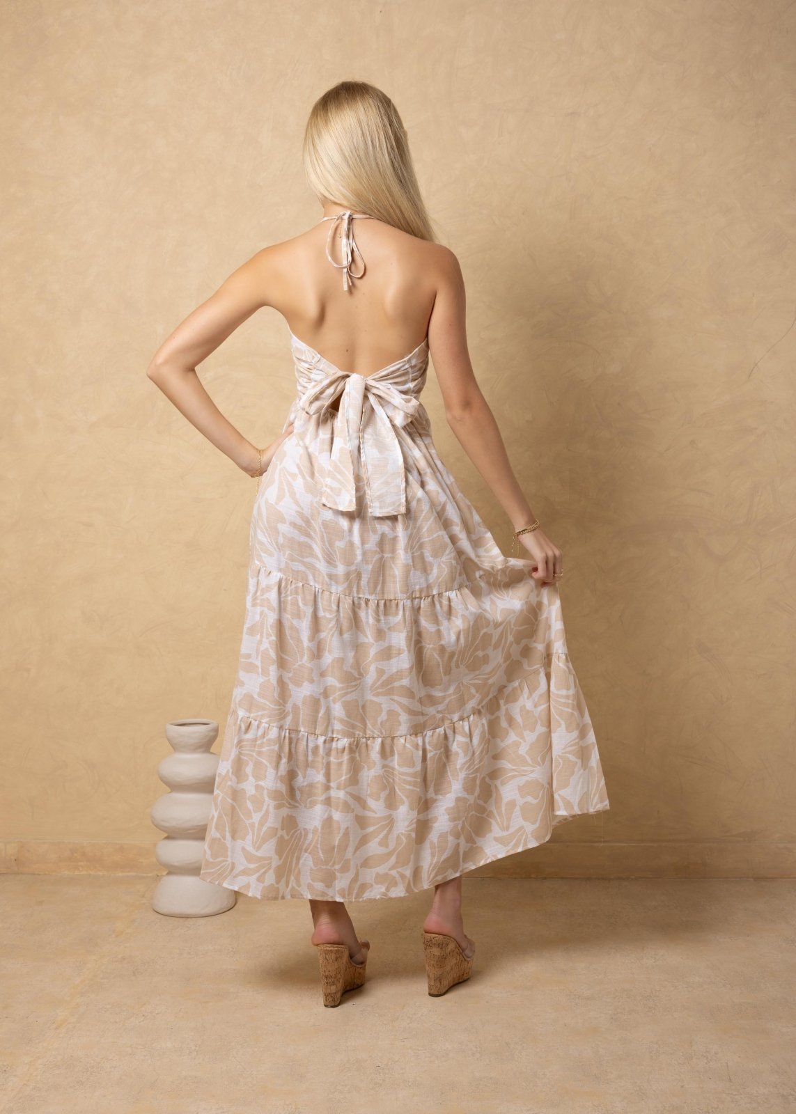 'Selene' Tiered Print Maxi Dress WOMEN'S DRESS for women resort wear - Seaspice Resort Wear