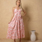 'Selene' Tiered Print Maxi Dress WOMEN'S DRESS for women resort wear - Seaspice Resort Wear