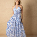 'Selene' Tiered Print Maxi Dress WOMEN'S DRESS for women resort wear - Seaspice Resort Wear