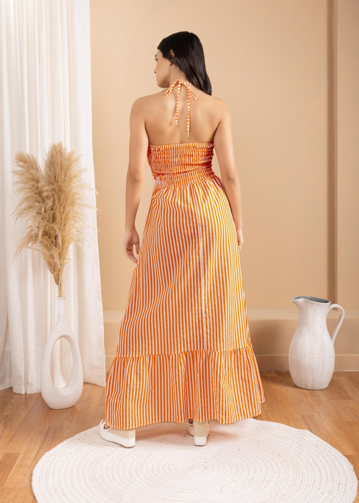 'Sereia' Striped Maxi Dress WOMEN'S DRESS for women resort wear - Seaspice Resort Wear