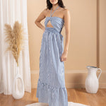 'Sereia' Striped Maxi Dress WOMEN'S DRESS for women resort wear - Seaspice Resort Wear