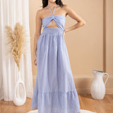 'Sereia' Striped Maxi Dress WOMEN'S DRESS for women resort wear - Seaspice Resort Wear