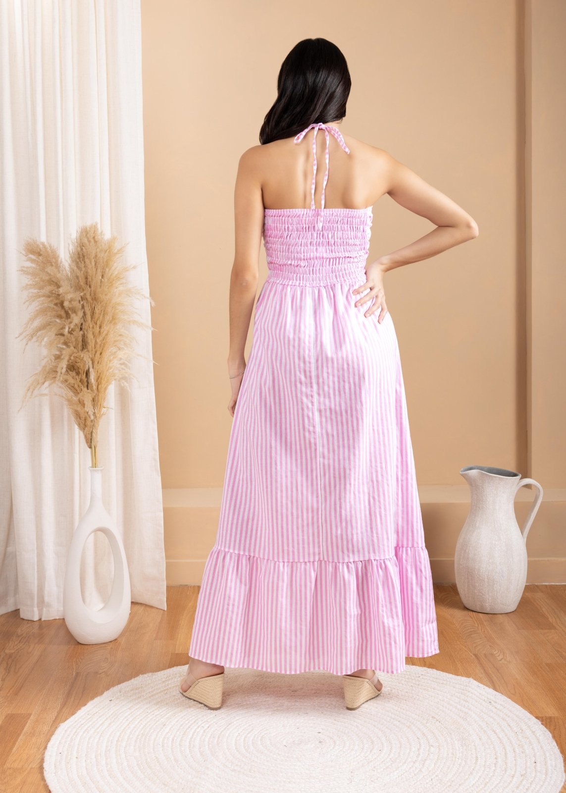 'Sereia' Striped Maxi Dress WOMEN'S DRESS for women resort wear - Seaspice Resort Wear