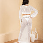 'Siena' Mesh Long Sleeve Top WOMEN'S TOP for women resort wear - Seaspice Resort Wear