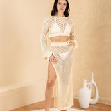 'Siena' Mesh Long Sleeve Top WOMEN'S TOP for women resort wear - Seaspice Resort Wear
