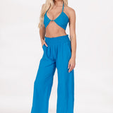 'Skyler' Open Front Crop Top WOMEN'S TOP for women resort wear - Seaspice Resort Wear