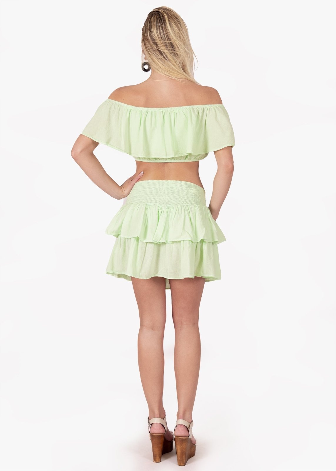 'Sol' Ruffle Mini Skirt WOMEN'S SKIRT for women resort wear - Seaspice Resort Wear