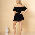 'Sol' Ruffle Mini Skirt WOMEN'S SKIRT for women resort wear - Seaspice Resort Wear