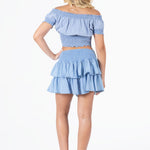 'Sol' Ruffle Mini Skirt WOMEN'S SKIRT for women resort wear - Seaspice Resort Wear