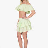 'Sol' Ruffle Mini Skirt WOMEN'S SKIRT for women resort wear - Seaspice Resort Wear
