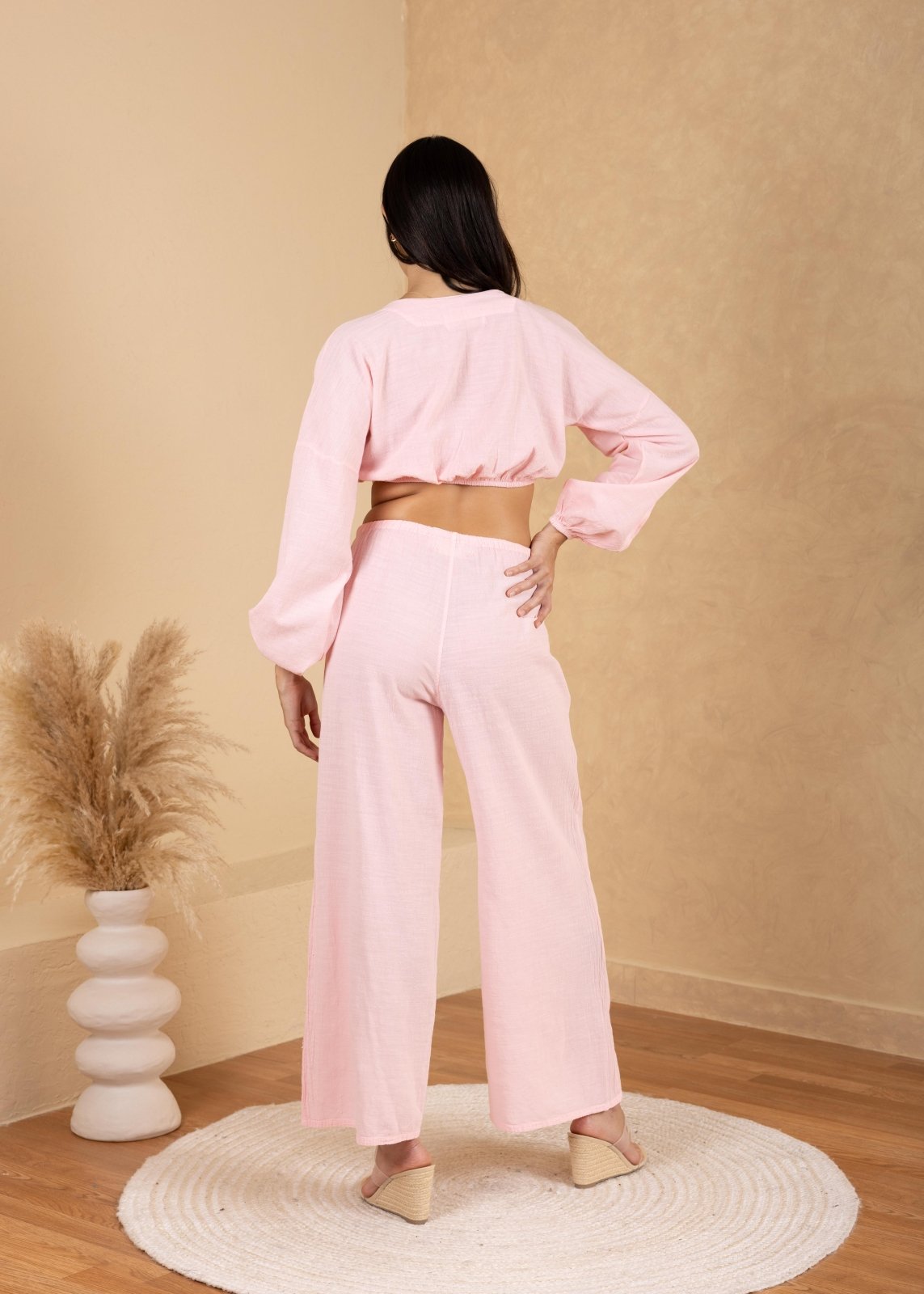 'Solana' Drawstring Wide Leg Pants WOMEN'S PANTS for women resort wear - Seaspice Resort Wear