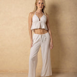 'Solana' Drawstring Wide Leg Pants WOMEN'S PANTS for women resort wear - Seaspice Resort Wear