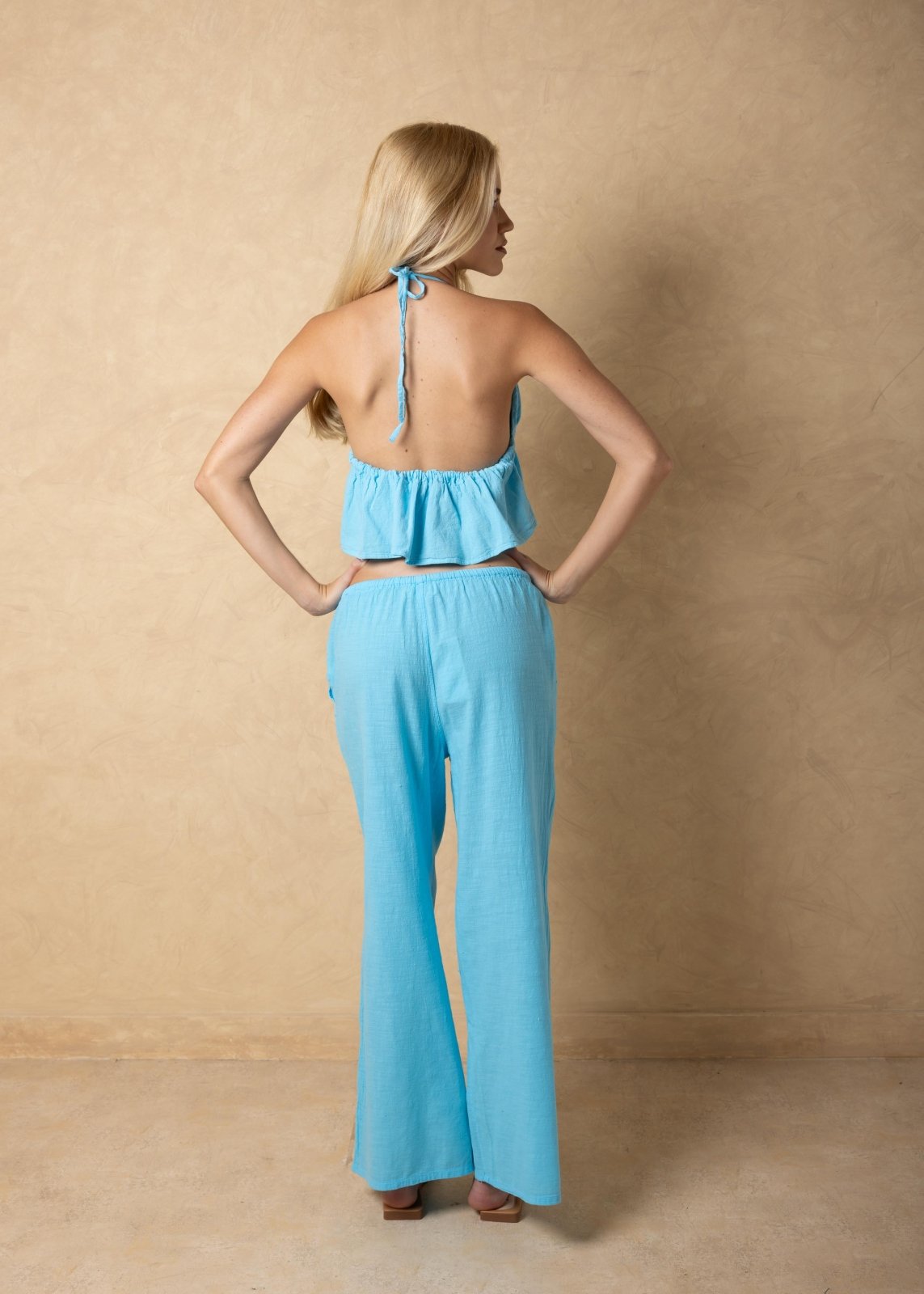 'Solana' Drawstring Wide Leg Pants WOMEN'S PANTS for women resort wear - Seaspice Resort Wear