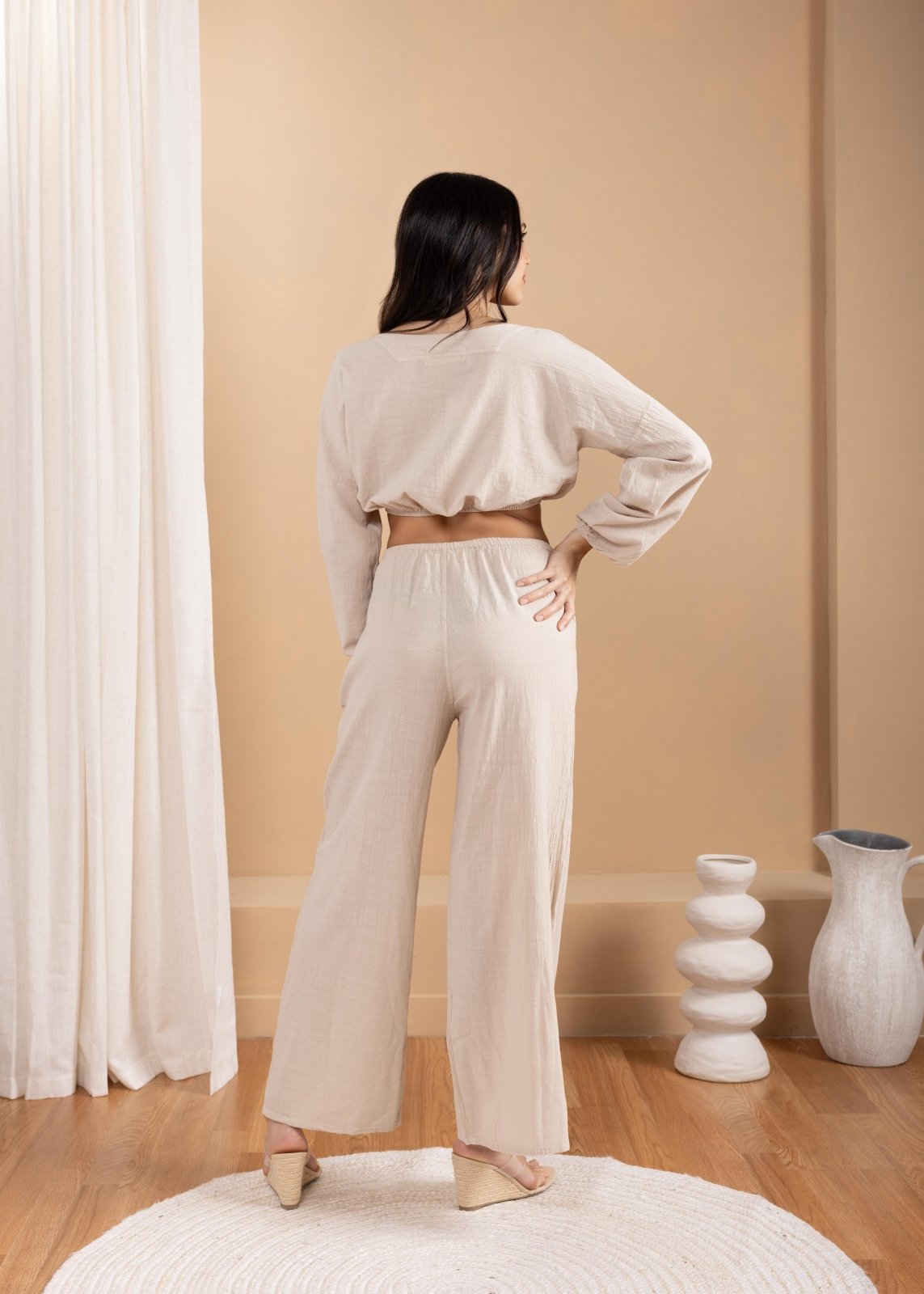 'Solana' Drawstring Wide Leg Pants WOMEN'S PANTS for women resort wear - Seaspice Resort Wear