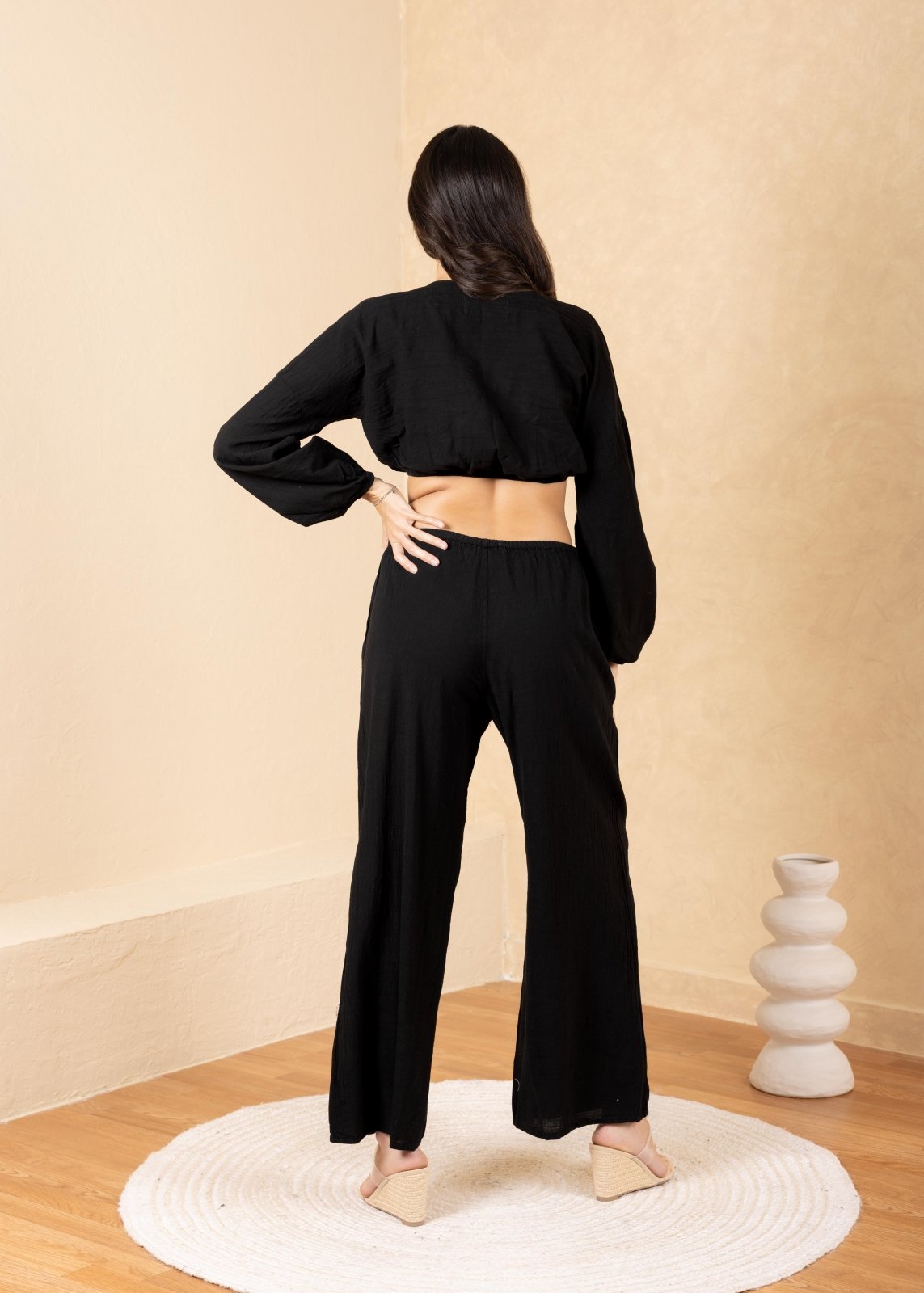 'Solana' Drawstring Wide Leg Pants WOMEN'S PANTS for women resort wear - Seaspice Resort Wear