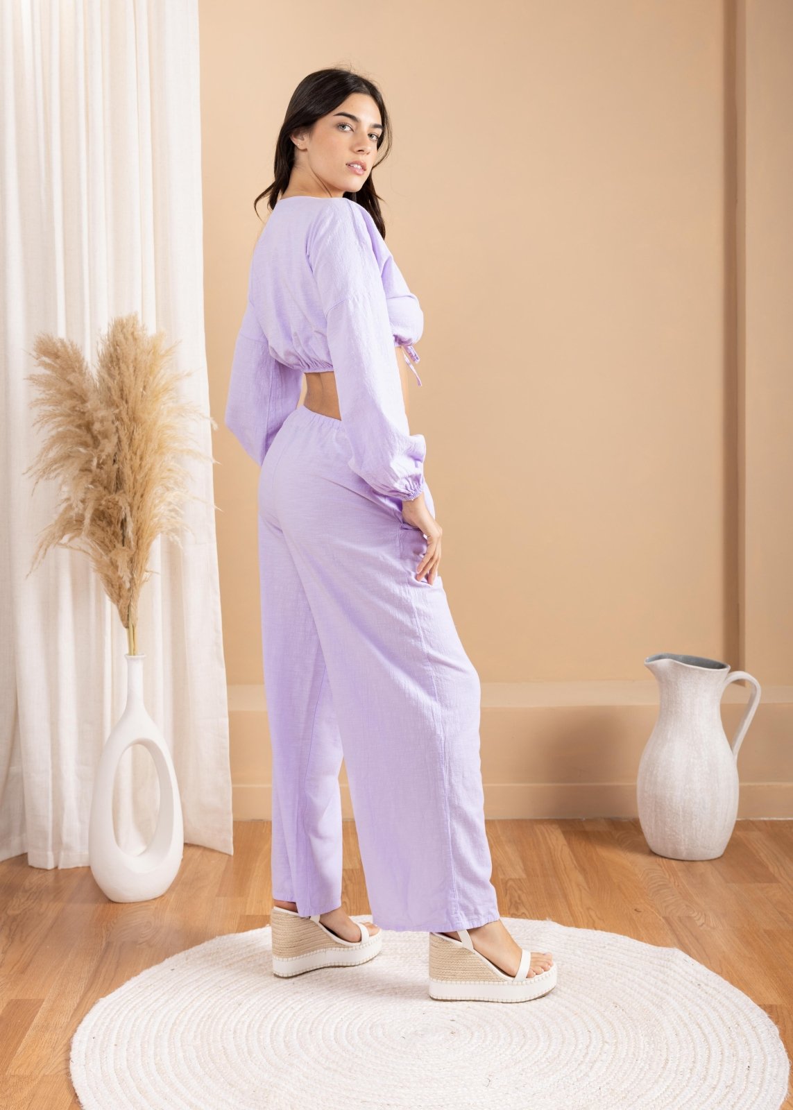 'Solana' Drawstring Wide Leg Pants WOMEN'S PANTS for women resort wear - Seaspice Resort Wear