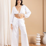 'Solana' Drawstring Wide Leg Pants WOMEN'S PANTS for women resort wear - Seaspice Resort Wear