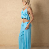 'Solana' Drawstring Wide Leg Pants WOMEN'S PANTS for women resort wear - Seaspice Resort Wear
