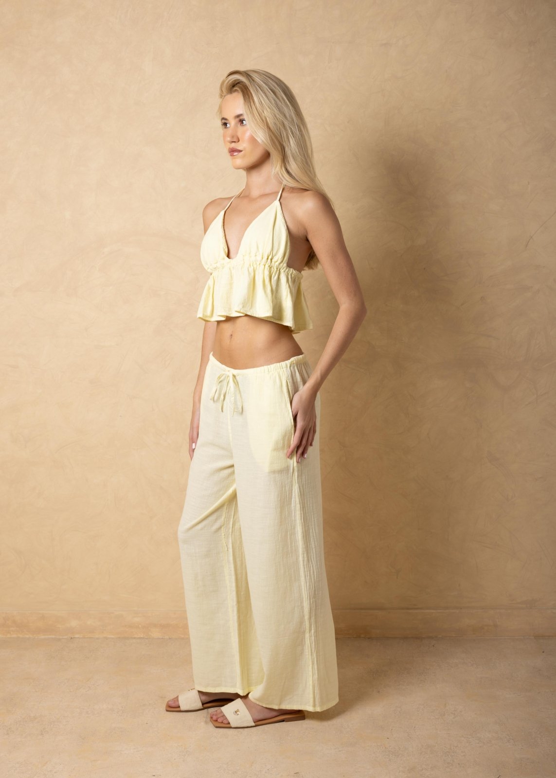 'Solana' Drawstring Wide Leg Pants WOMEN'S PANTS for women resort wear - Seaspice Resort Wear