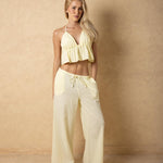 'Solana' Drawstring Wide Leg Pants WOMEN'S PANTS for women resort wear - Seaspice Resort Wear