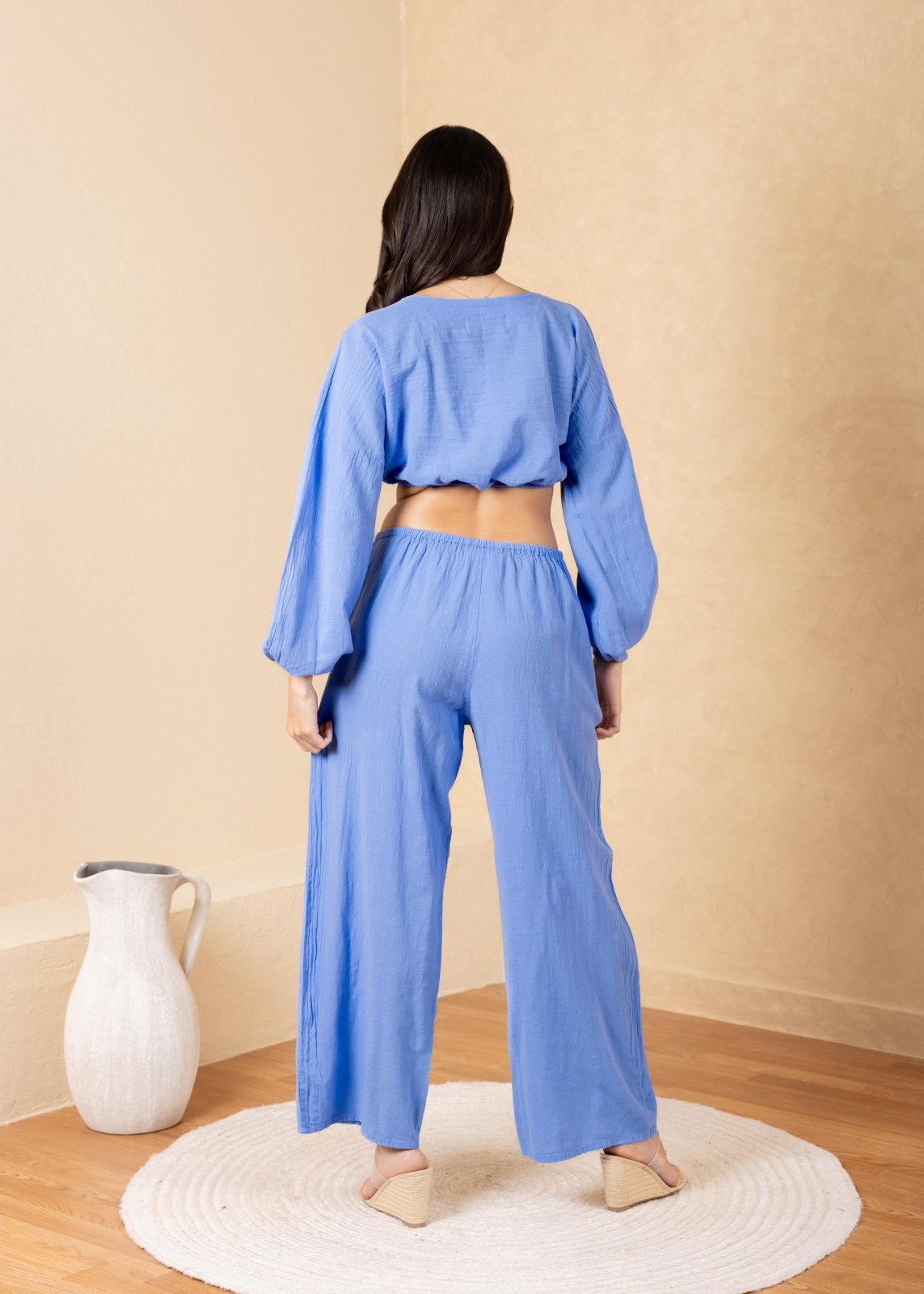 'Solana' Drawstring Wide Leg Pants WOMEN'S PANTS for women resort wear - Seaspice Resort Wear