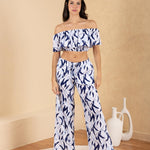 'Solana' Drawstring Wide Leg Print Pants WOMEN'S PANTS for women resort wear - Seaspice Resort Wear