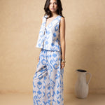 'Solana' Drawstring Wide Leg Print Pants WOMEN'S PANTS for women resort wear - Seaspice Resort Wear